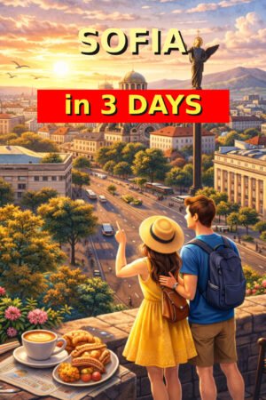 CoverSofiain3daysENGtitle Sofia in 3 Days: A Practical Guide for First-Time Visitors Edition: 2026 EBOOK
