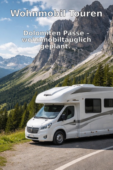 Wohnmobil Touren: Dolomiten Pässe – wohnmobiltauglich geplant.