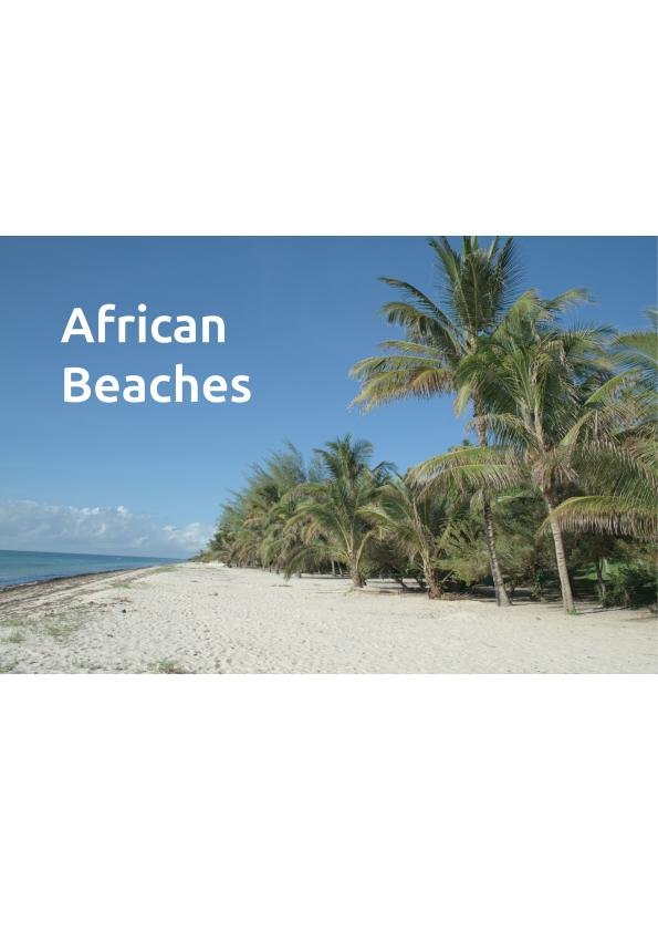 African Beaches Wall Calendar 2027