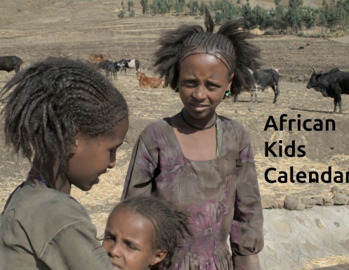African Kids Wall Calendar 2027